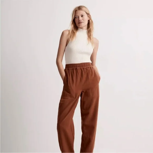 Madewell Huston Pull-On Tapered Pants size Large - Picture 2 of 9